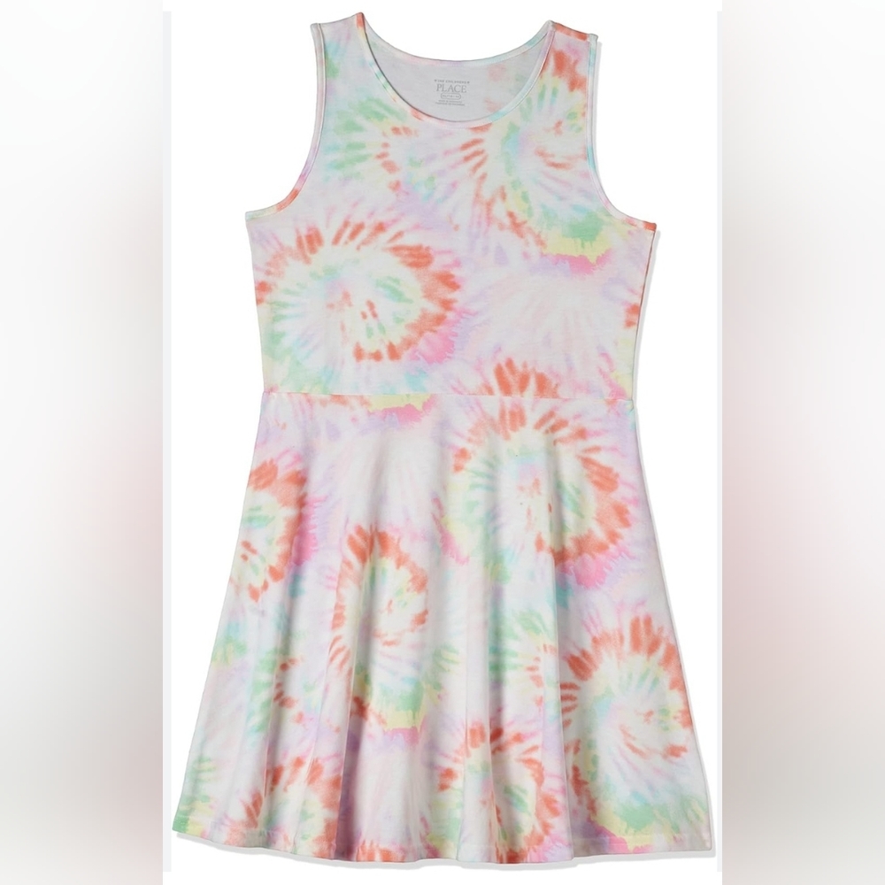 Girl's Skater Dress Tie Dye